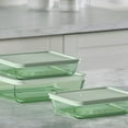 thumbnail image 5 of Pyrex Simply Store Tinted 12-Piece Glass Food Storage Container Set, Green & Blue, 5 of 9