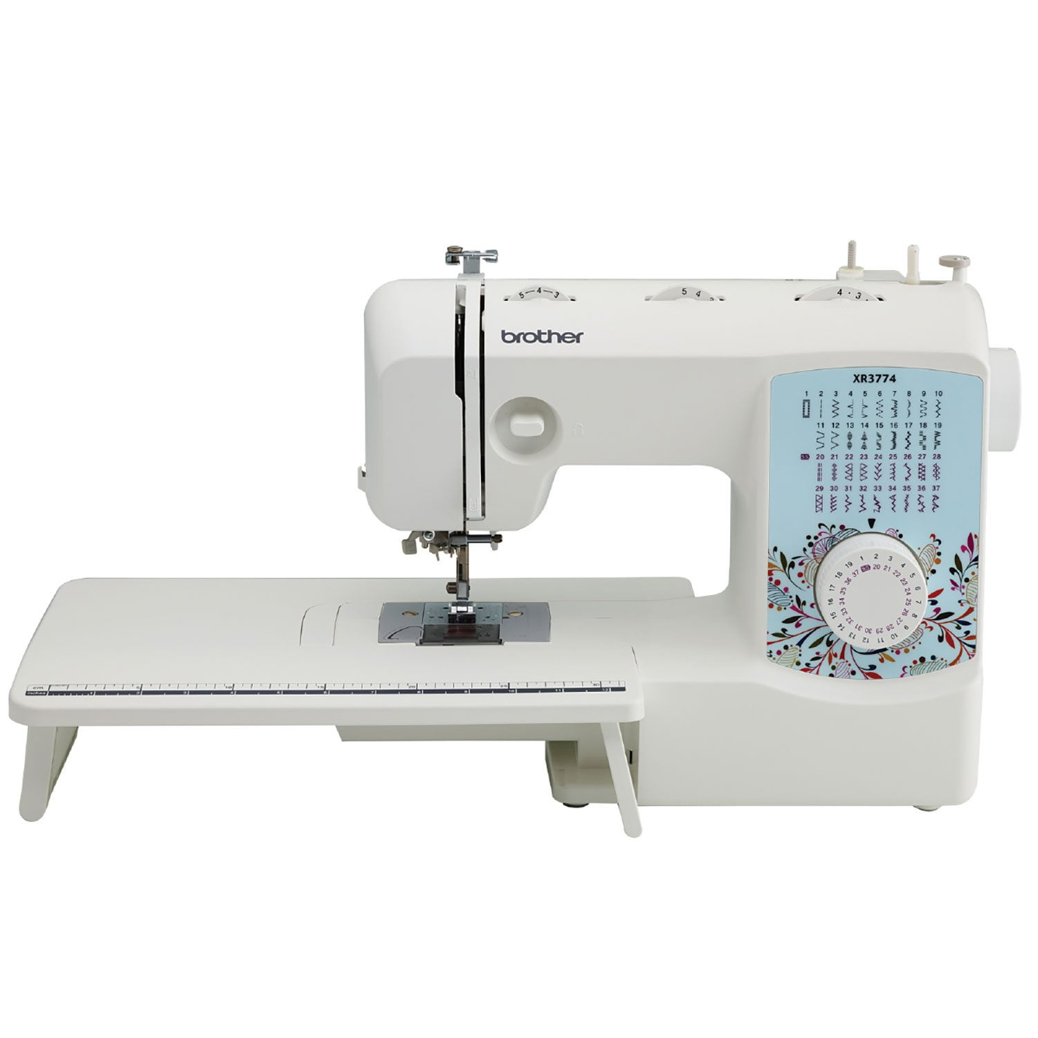 Brother XR3774C Sewing Machine with Wide Table and Motion/Open Toe