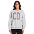 thumbnail image 1 of State of Mine Women's Camo Letters State Sweatshirt, 1 of 6