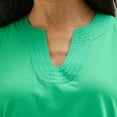 thumbnail image 3 of Rafaella Women's Short Sleeve V-Neck Top, 3 of 5