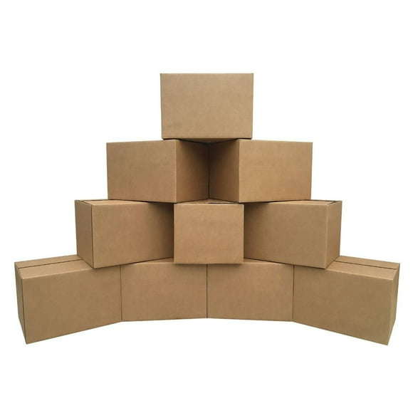 UBMOVE Pack of 10 Single-Wall Standard Moving Boxes, Size 18" x 14" x 12"