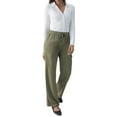 thumbnail image 5 of Social Standard by Sanctuary Women's Ruched Button-Up Top, 5 of 6