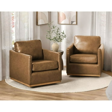 Member's Mark Modern Classic Leather Swivel Chair, Assorted Colors