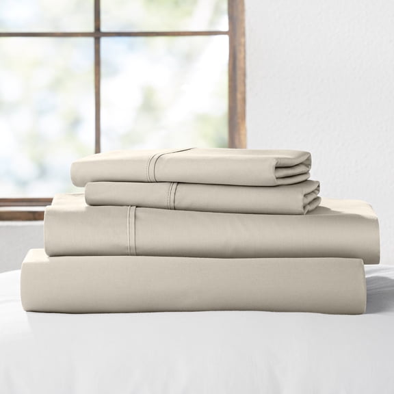 Member's Mark 300-Thread-Count 100% Organic Cotton Solid Sheet Set, Assorted Sizes