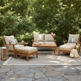 thumbnail image 1 of Cambridge Casual Sonoma Teak Deep Seating Patio Set, 7pc, 1 of 9