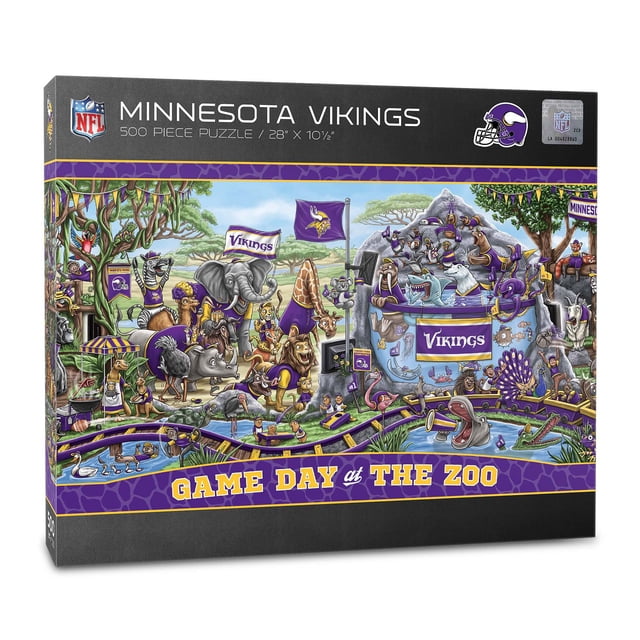 YouTheFan NFL 500 pc. Game Day At The Zoo Puzzle, Choose Team