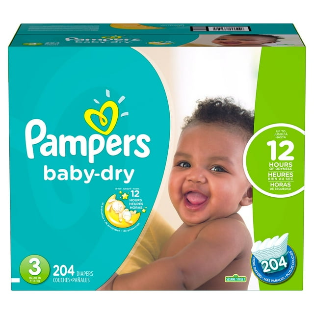 Pampers Baby Dry Diapers (Choose Your Size)