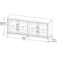 thumbnail image 11 of OSP Home Furnishings 70" Ansel Console with 4 Glass Doors, 11 of 11