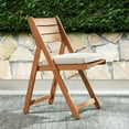 thumbnail image 3 of Member's Mark FSC Teak Folding Dining Set with Sunbrella Fabric, 7pc, 3 of 8