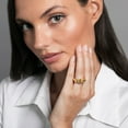 thumbnail image 4 of Neuhardt Bold Twist Band & Pyramid Ring Set in 18K Gold Vermeil, 4 of 12