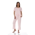 thumbnail image 3 of Flora Nikrooz 2 Piece Short Sleeve Capri PJ Set, 3 of 5