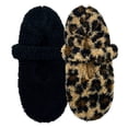 thumbnail image 2 of Brookstone Women's 2-Pack Cozy Mary Jane Slipper Sock, 2 of 10