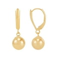 thumbnail image 4 of Three Bead Pendant Necklace and Drop Earrings Set in 14K Gold, 4 of 12
