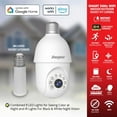 thumbnail image 7 of Energizer 2K Light Bulb Socket Security Camera with Socket Extension, 3pk., 7 of 8