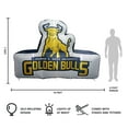 thumbnail image 4 of Logo Brands Johnson C Smith Golden Bulls Pre-Lit 7’x10’ Inflatable, 4 of 6