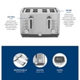 thumbnail image 4 of GE 4-Slice Stainless Steel Toaster with Extra Wide Slots, 4 of 6