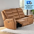thumbnail image 1 of Member's Mark Cooper Power Reclining Leather Sofa, 1 of 11