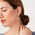 thumbnail image 6 of 14K Yellow Gold Round Hoop Earrings-5x50MM, 6 of 7