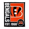 thumbnail image 1 of Logo Brands Cincinnati Bengals 60"x70" Super Plush Blanket, 1 of 6