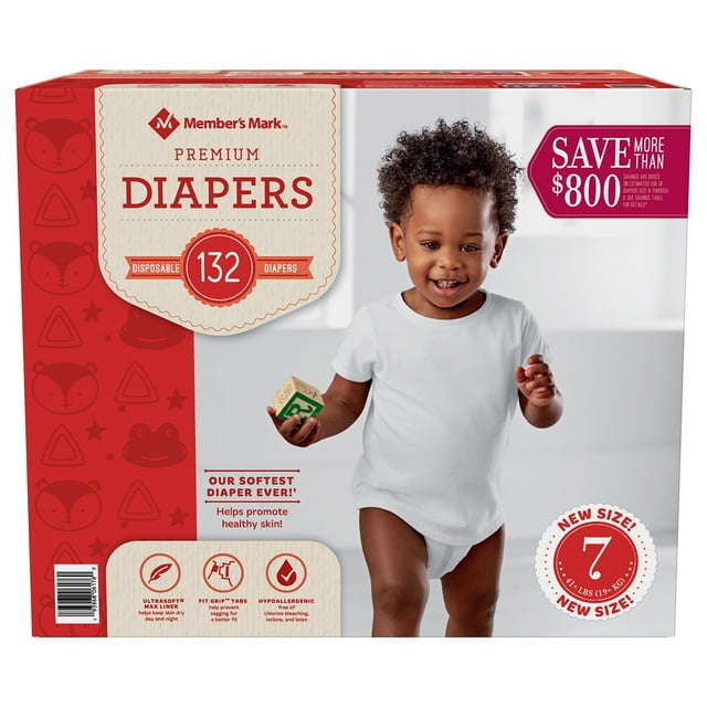 Member's Mark Premium Baby Diapers (Choose Your Size)