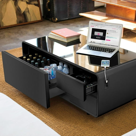 Sobro Smart Coffee Table with Cooling Drawer, Touchscreen Controls, and Bluetooth Speakers