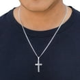 thumbnail image 3 of Reversible Cross Pendant Chain Necklace in Sterling Silver, 3 of 5