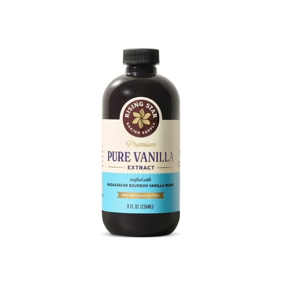 Rising Star Baking Supply Pure Vanilla Extract, 8 fl. oz.