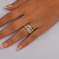 thumbnail image 5 of 0.33 CT. T.W. Marquise Cut Halo Diamond Ring & Band Set in 14K Gold, 5 of 6
