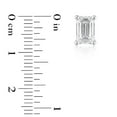 thumbnail image 5 of Lab Created 2.00 CT. T.W. Fancy Cut Diamond Stud Earrings in 18K Gold, 5 of 8