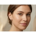 thumbnail image 7 of 2.00 CT.T.W. Lab Created Diamond Hoop Earrings in 14K Gold, 7 of 7