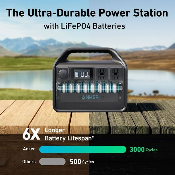 Anker SOLIX 536 Portable Power Station 508W/500W with Carrying