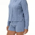 thumbnail image 6 of 525 Women's 2-Piece Hoodie and Short Pajama Set, 6 of 8