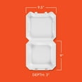 thumbnail image 5 of Hefty Supreme Foam Hinged Lid Container, 1-Compartment, 125 ct., 5 of 7