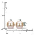 thumbnail image 4 of 7-7.5MM Freshwater Pearl and Diamond Pendant and Earring Set, 4 of 5