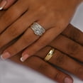 thumbnail image 7 of 0.65 CT. T.W. Round Cut Halo Diamond Ring & Band Set in 14K Gold, 7 of 8