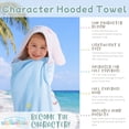 thumbnail image 5 of Kids Character 100% Cotton Hooded Towel With Hand Pockets, 5 of 9