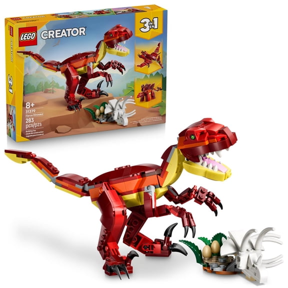 LEGO Creator 3 in 1 Fierce Dinosaur Kids Toy, 283 pc.