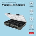 thumbnail image 8 of Keter Stack-n-Roll Organizer Portable Tool Box with Clear Lid, 8 of 17