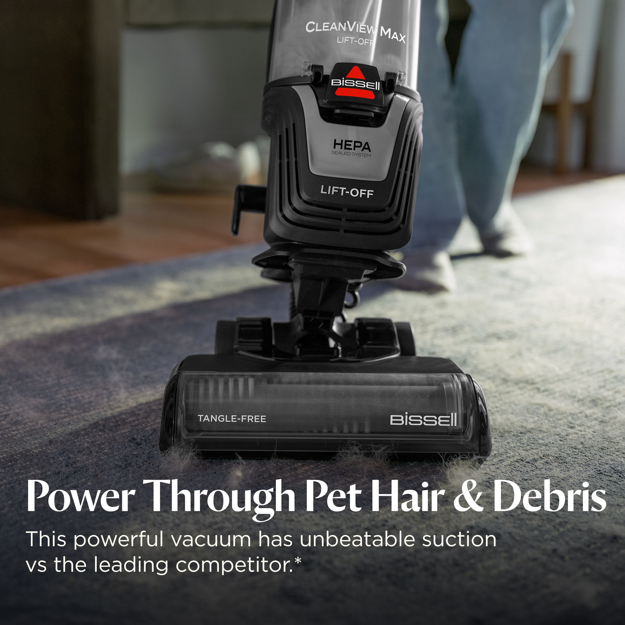Bissell CleanView Max Lift-Off Upright Vacuum with HEPA Sealed