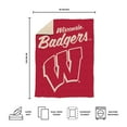 thumbnail image 5 of Logo Brands Wisconsin Badgers Luxe Dreams Throw, 60" x 80", 5 of 6