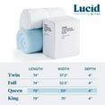 thumbnail image 5 of Lucid Limited 4" Down Alternative and Gel Memory Foam Mattress Topper, Assorted Sizes, 5 of 6