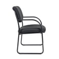 thumbnail image 4 of BOSS Office Fabric Upholstered Steel Frame Guest Arm Chair, 4 of 7