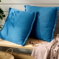 thumbnail image 2 of Town & Country Everyday Rio Solid Fringe Decorative Pillow, Set of 2, 2 of 11