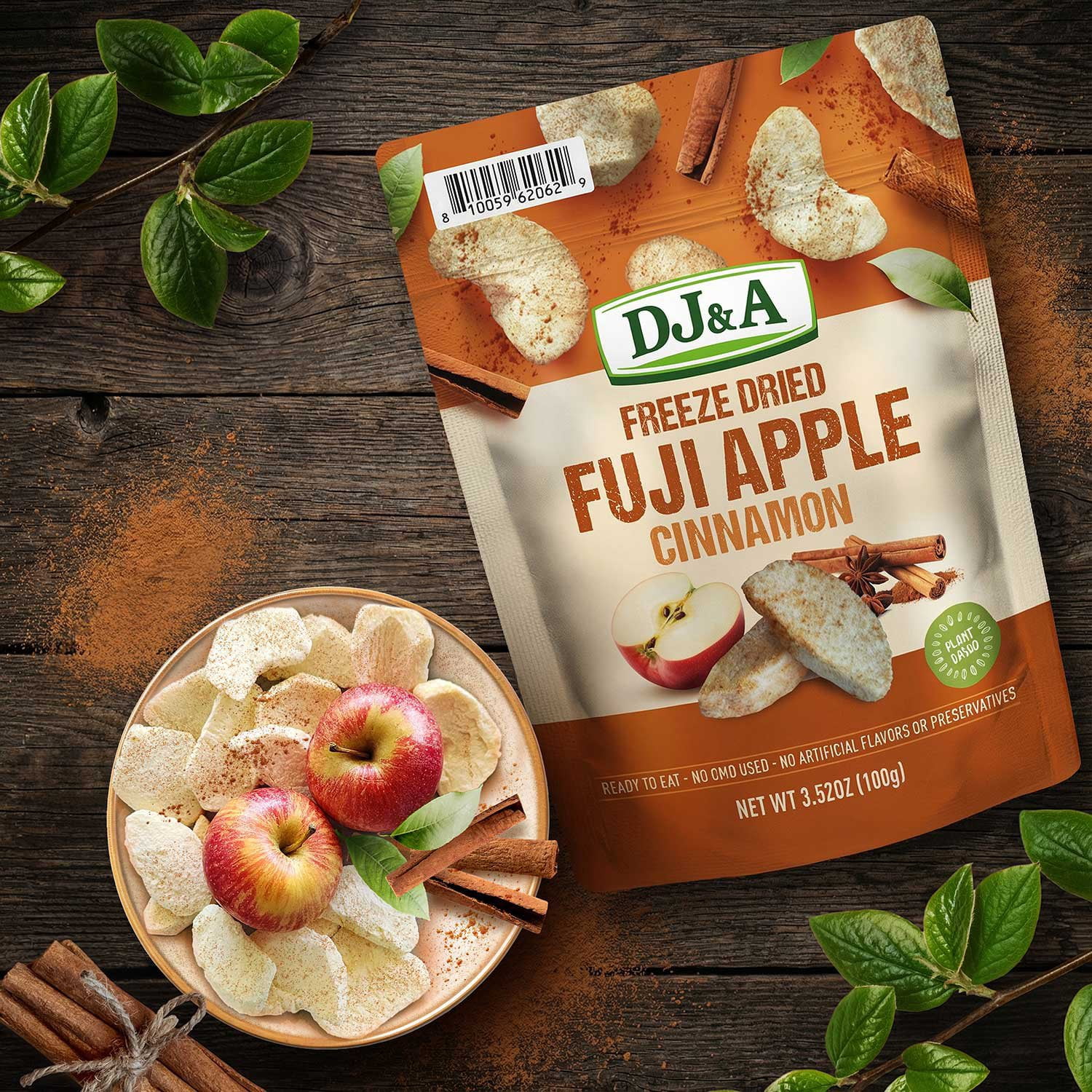 【apple】ジェフ　ド　ブルージュ　パテ　ド　フリュイ　983g DJ&A Freeze Dried Cinnamon Apples, 3.53oz - Samsclub.com