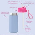 thumbnail image 2 of Bentgo 2-Pack Kids Stainless Steel 14 oz Water Bottle Set, Assorted Designs, 2 of 6