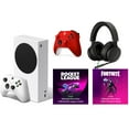 thumbnail image 1 of Xbox Series S – Fortnite & Rocket League Bundle with Microsoft Xbox Wired Gaming Stereo Headset and Pulse Red Controller, 1 of 18