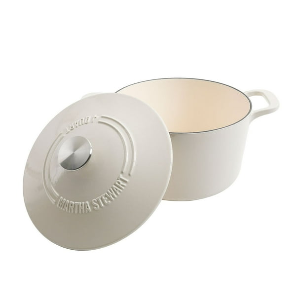 Martha Stewart 4-Quart and 7-Quart Enamel on Cast Iron Dutch Ovens
