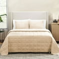 thumbnail interactive-video image 1 of Member's Mark 3-Piece Velvet Box Quilt Set, Assorted Sizes, 1 of 7