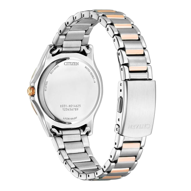 Citizen Eco-Drive Ladies 34mm Crystal Two-Tone Stainless  display picture 2