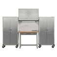 thumbnail image 1 of Seville Classics UltraHD 5-Piece Steel Garage Cabinet Storage Set With Pegboard Workbench, 10' Wide, 1 of 14